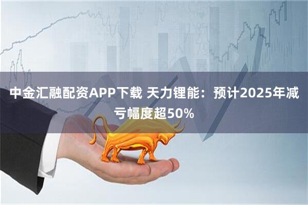 中金汇融配资APP下载 天力锂能：预计2025年减亏幅度超50%